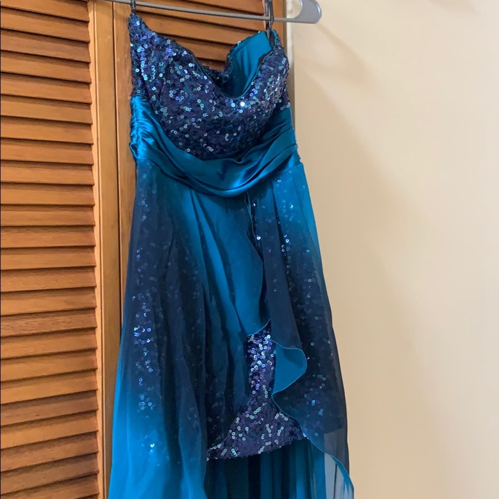 Blue prom or wedding attendee dress Small